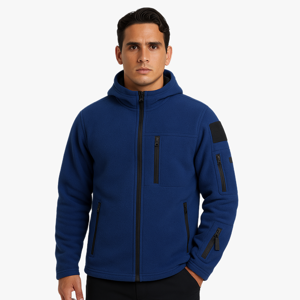 Winddichte Herrenjacke mit Kapuze für Outdoor