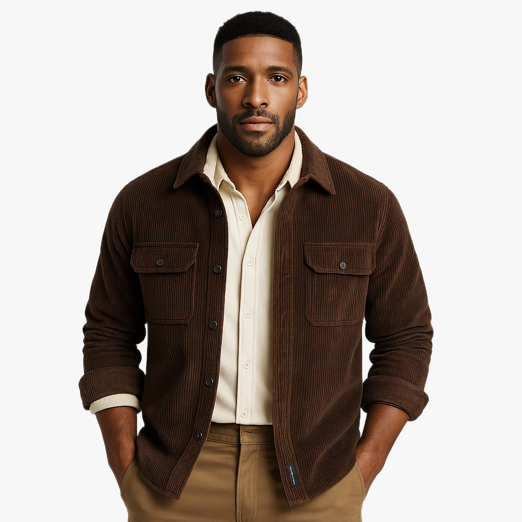 Wärmende Herren Hemdjacke für kalte Tage