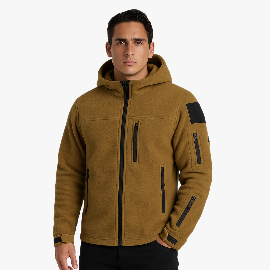 Winddichte Herrenjacke mit Kapuze für Outdoor