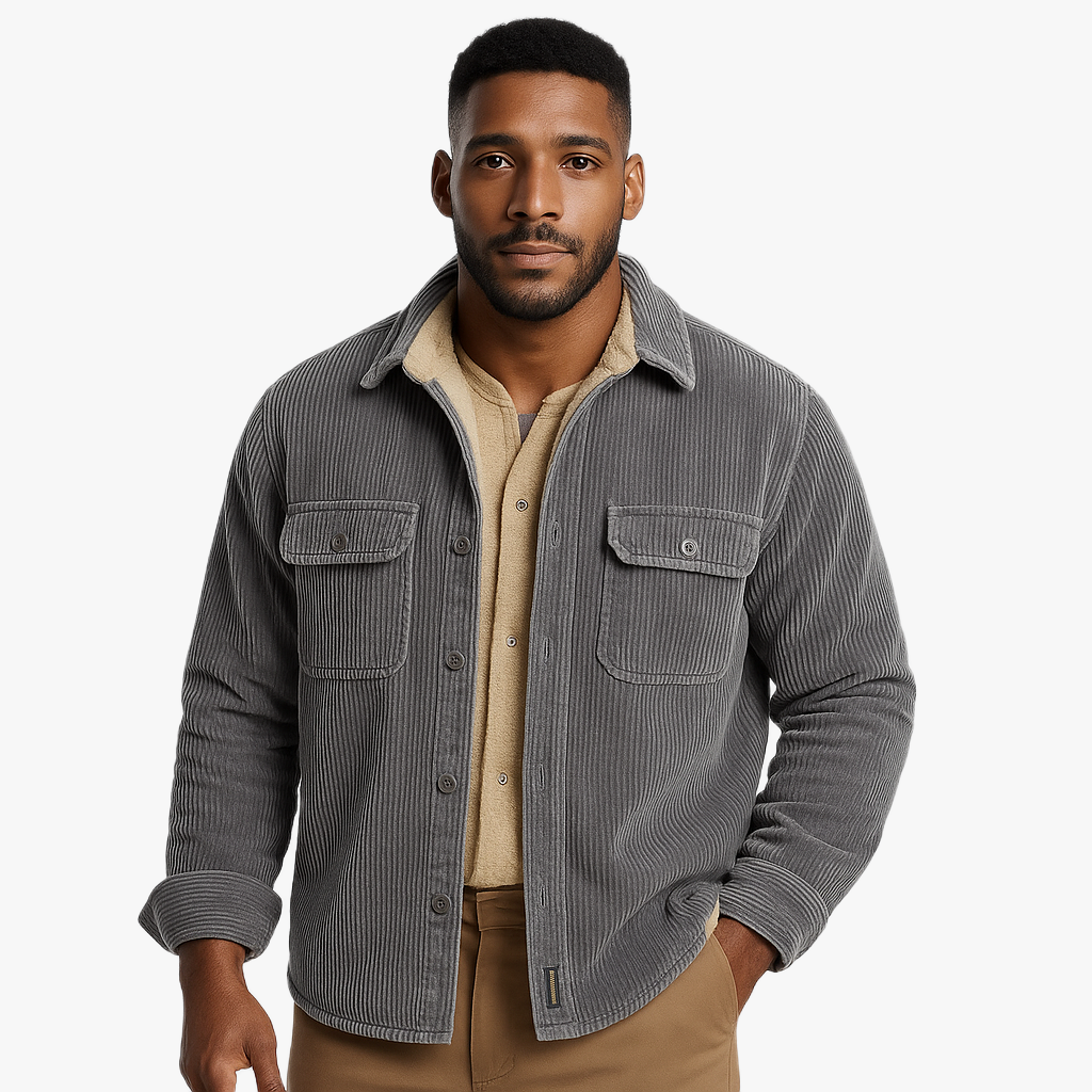 Wärmende Herren Hemdjacke für kalte Tage