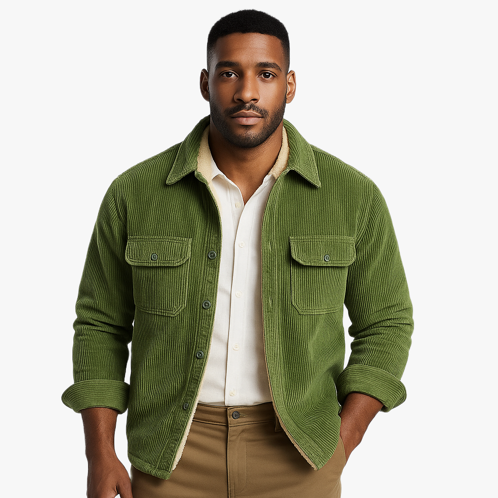 Wärmende Herren Hemdjacke für kalte Tage