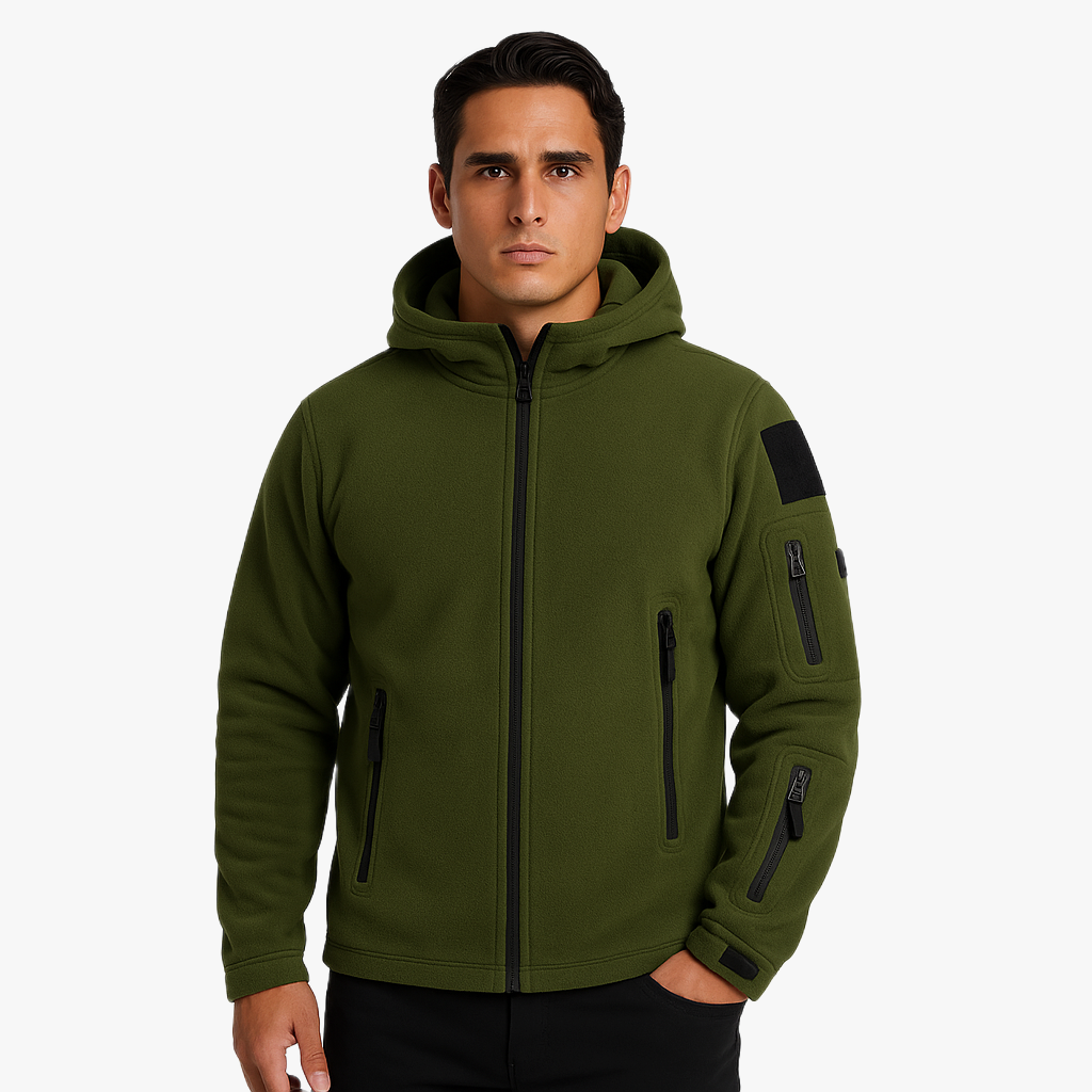 Winddichte Herrenjacke mit Kapuze für Outdoor