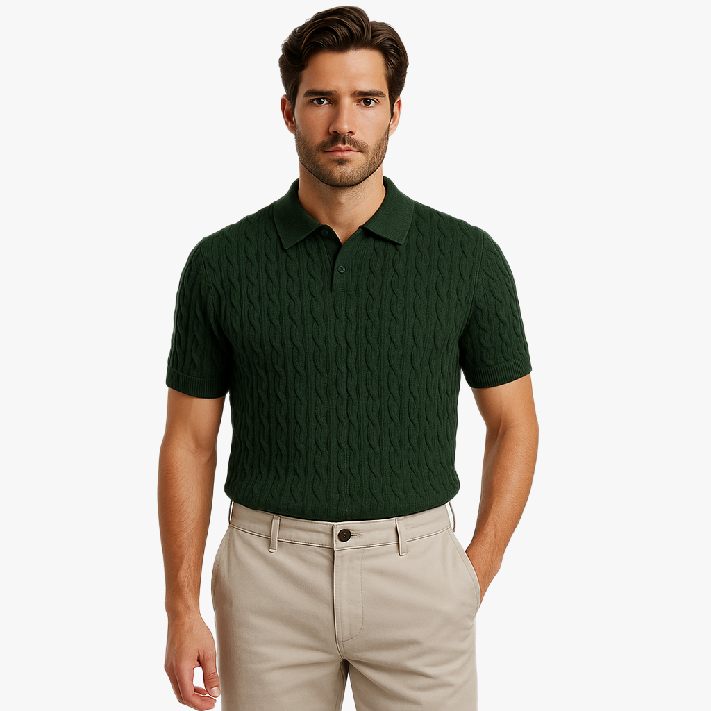 Modisches Strickpolo für stilbewusste Herren