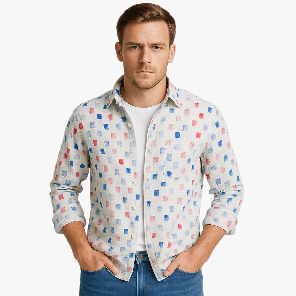 Lässiges Herrenhemd für kühle Tage