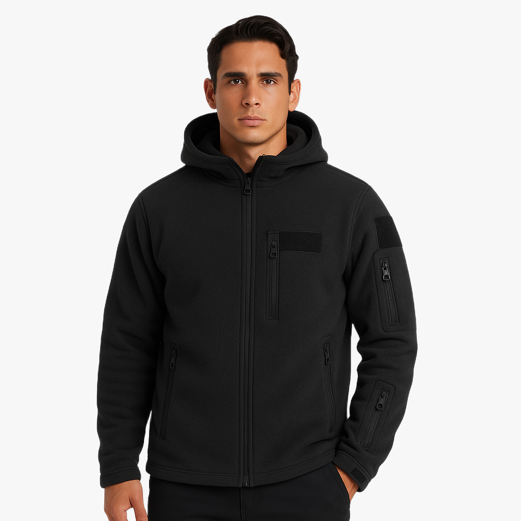 Winddichte Herrenjacke mit Kapuze für Outdoor