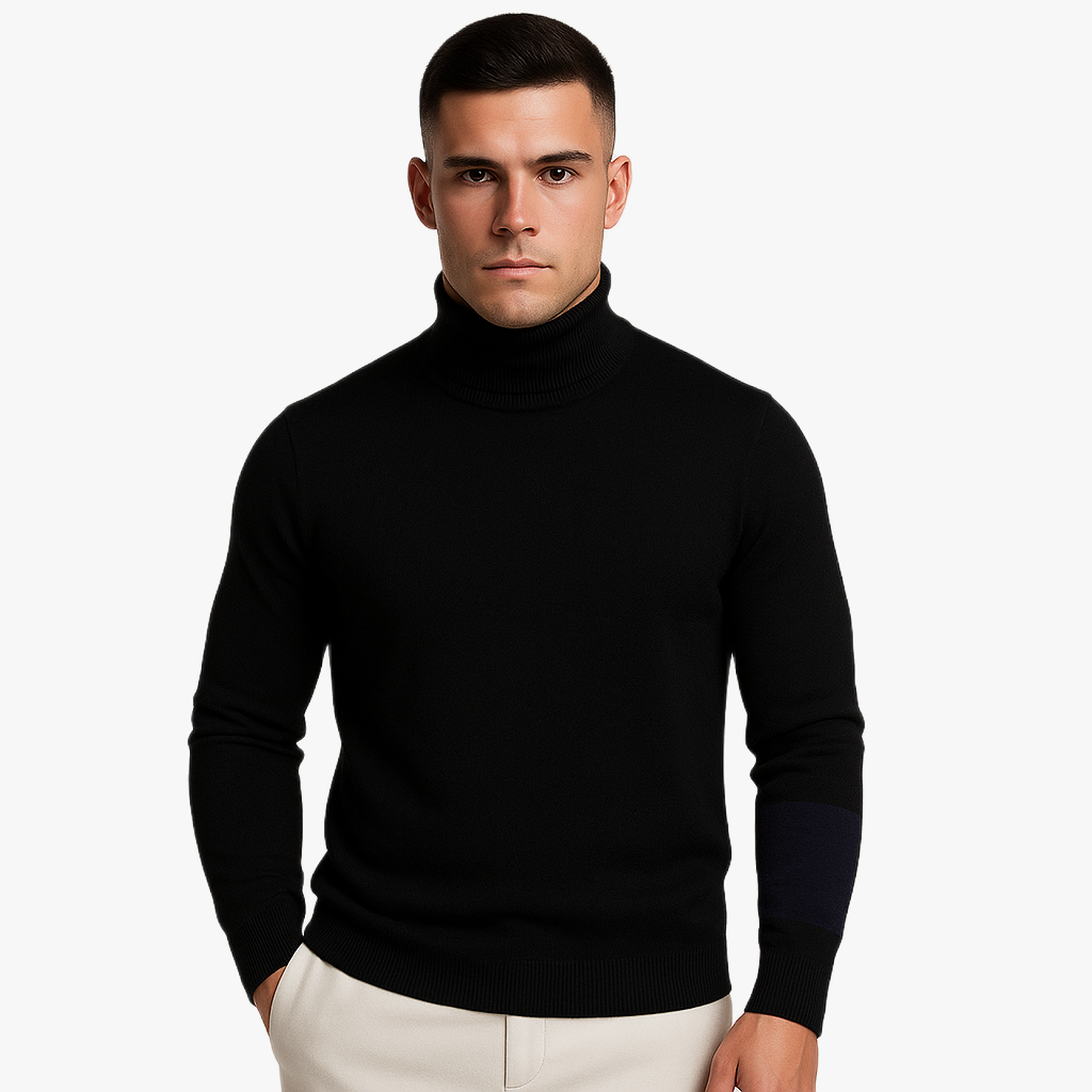 Wärmer Rollkragenpullover für Herren Winter