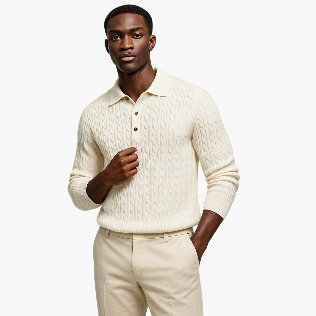 Handgemachter Strickpullover für Damen