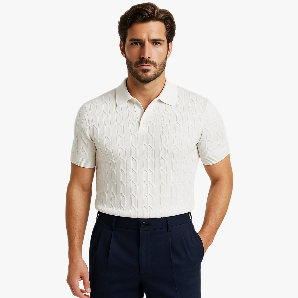 Modisches Strickpolo für stilbewusste Herren